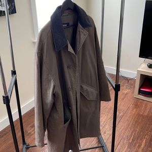 Brown Hugo Boss XXL trench coat